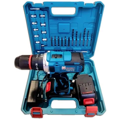 PRT028)-(BE-WELT) ŞARJLI DARBELİ VİDALAMA MATKAP(13 MM) (24V 5A)