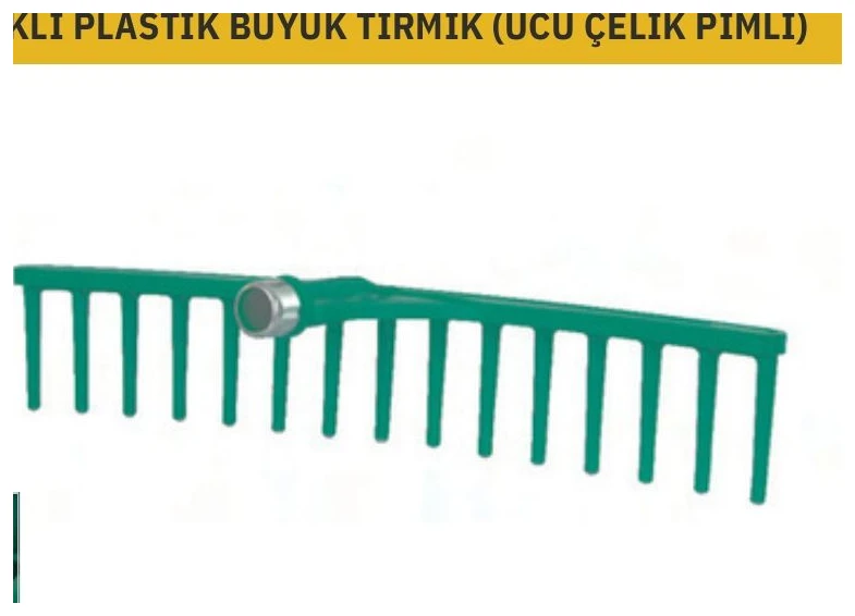 BİLEZİKLİ PLASTİK BÜYÜK TIRMIK (UCU ÇELİK PİMLİ)