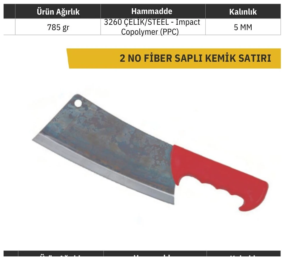 2 NO FİBER SAPLI KEMİK SATIRI