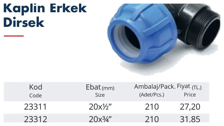 Kaplin Erkek Dirsek