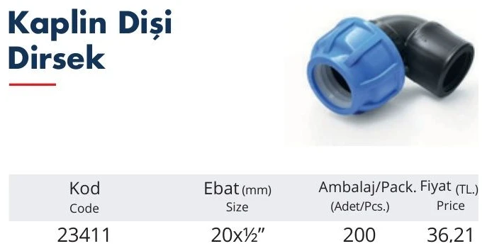 Kaplin Dişi Dirsek