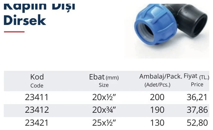 Kaplin Dişi Dirsek