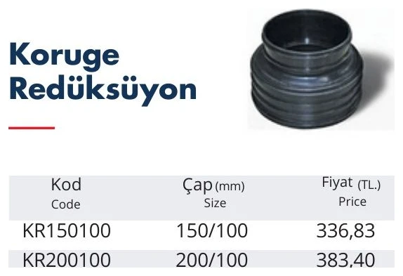 Koruge Redüksüyon 300/100