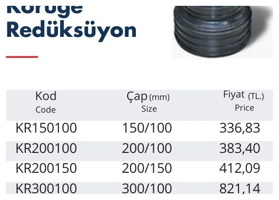 Koruge Redüksüyon 300/200