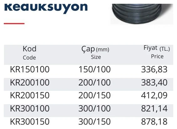 Koruge Redüksüyon 400/100