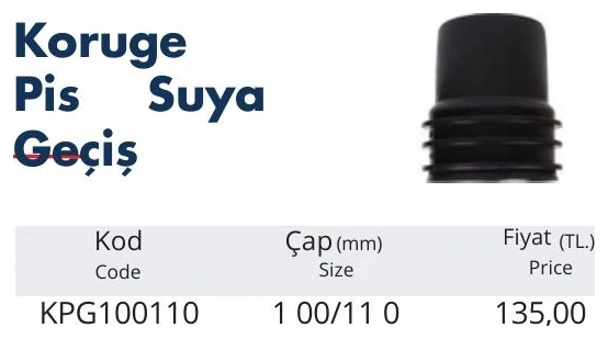 Koruge Pis Suya Geçiş 200/110