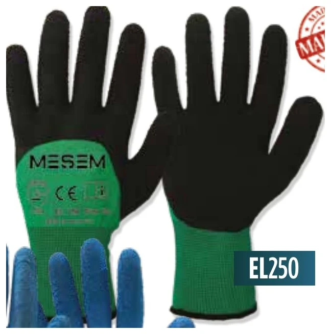 Soft Latex Eldiven 3/4 Kokusuz - Yeşil-Siyah 3/4