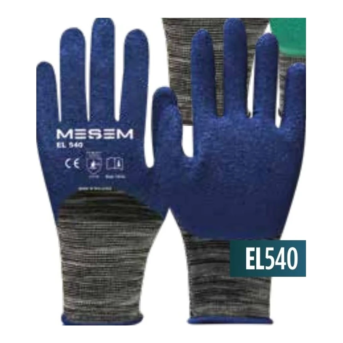 Süper Latex Eldiven 3/4 Kokusuz - Lacivert 3/4