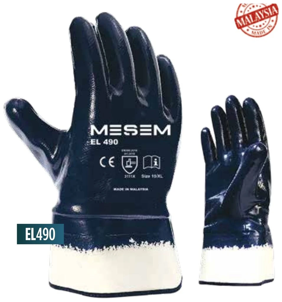 Petrolcü Eldiveni Kokusuz - Koyu Lacivert 10/XL