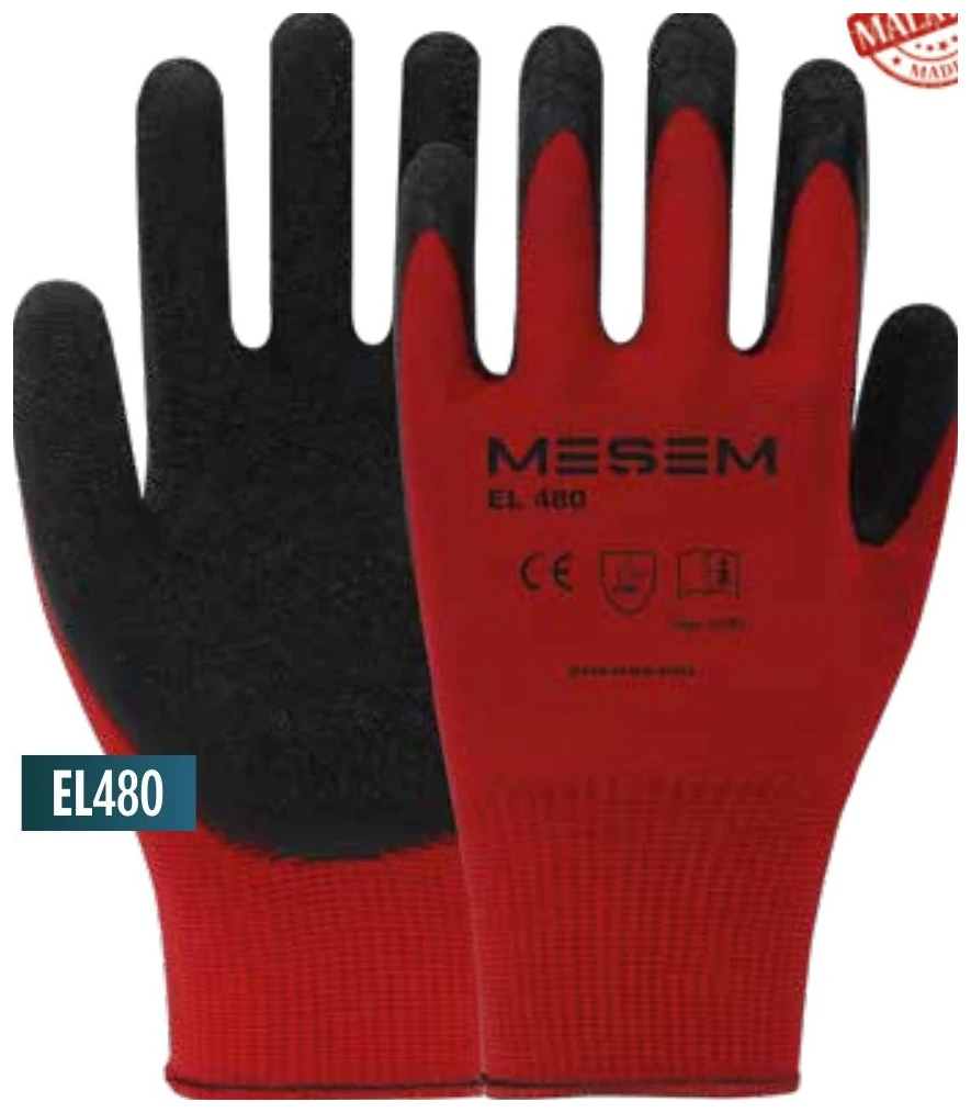 Kırmızı Latex Eldiven 1/2