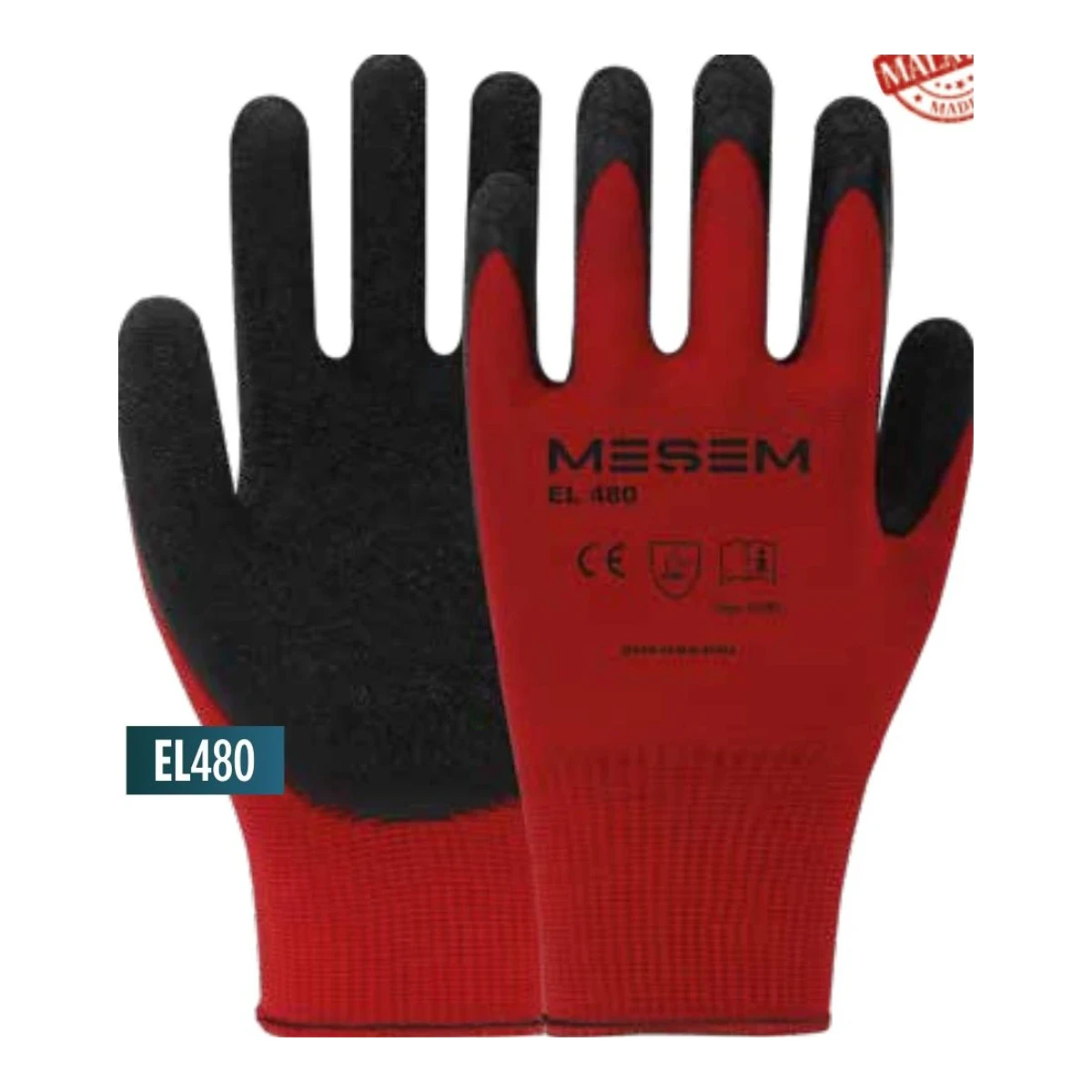 Kırmızı Latex Eldiven 1/2
