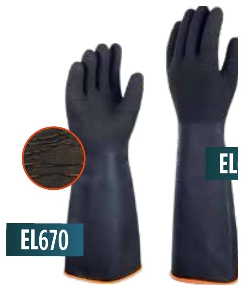 Kauçuk Eldiven UZUN PÜTÜRLÜ - XL - 45cm