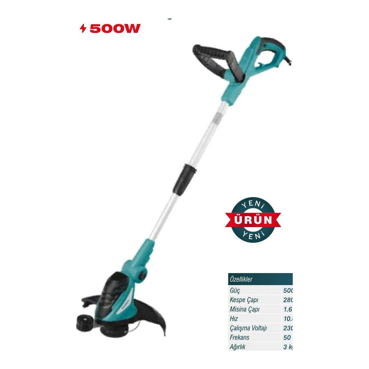 Elektrikli Çim Kenar Kesme 500W