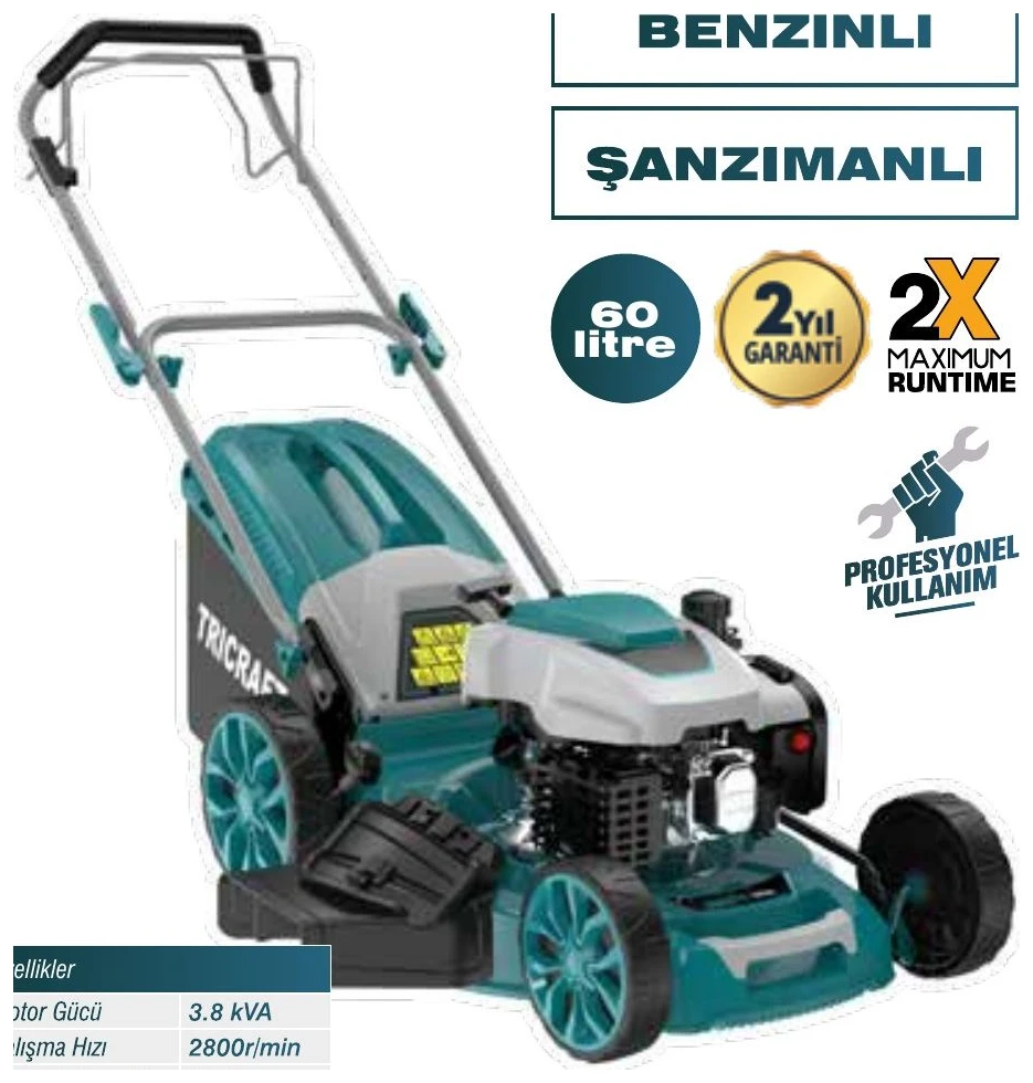 Çim Biçme Motoru 53CM Şanzımanlı