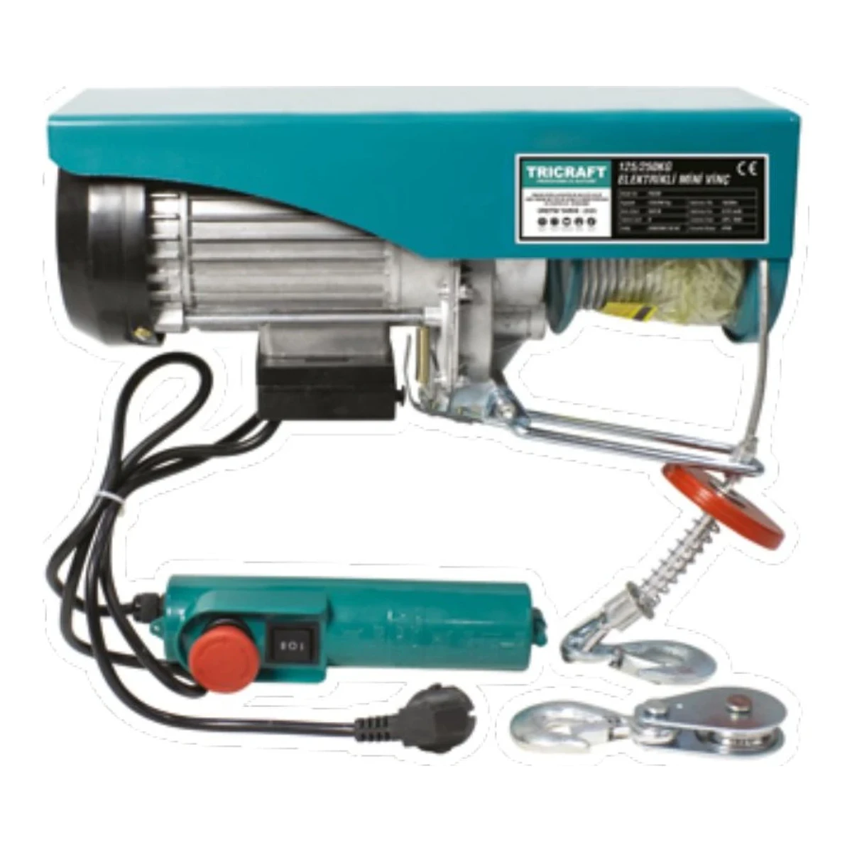 Elektrikli Mini Vinç 1300W - 400/800KG
