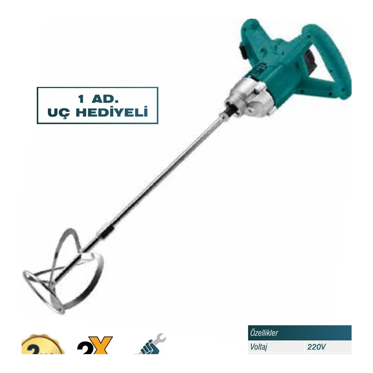 Boya ve Harç Mikseri 3000W Pro