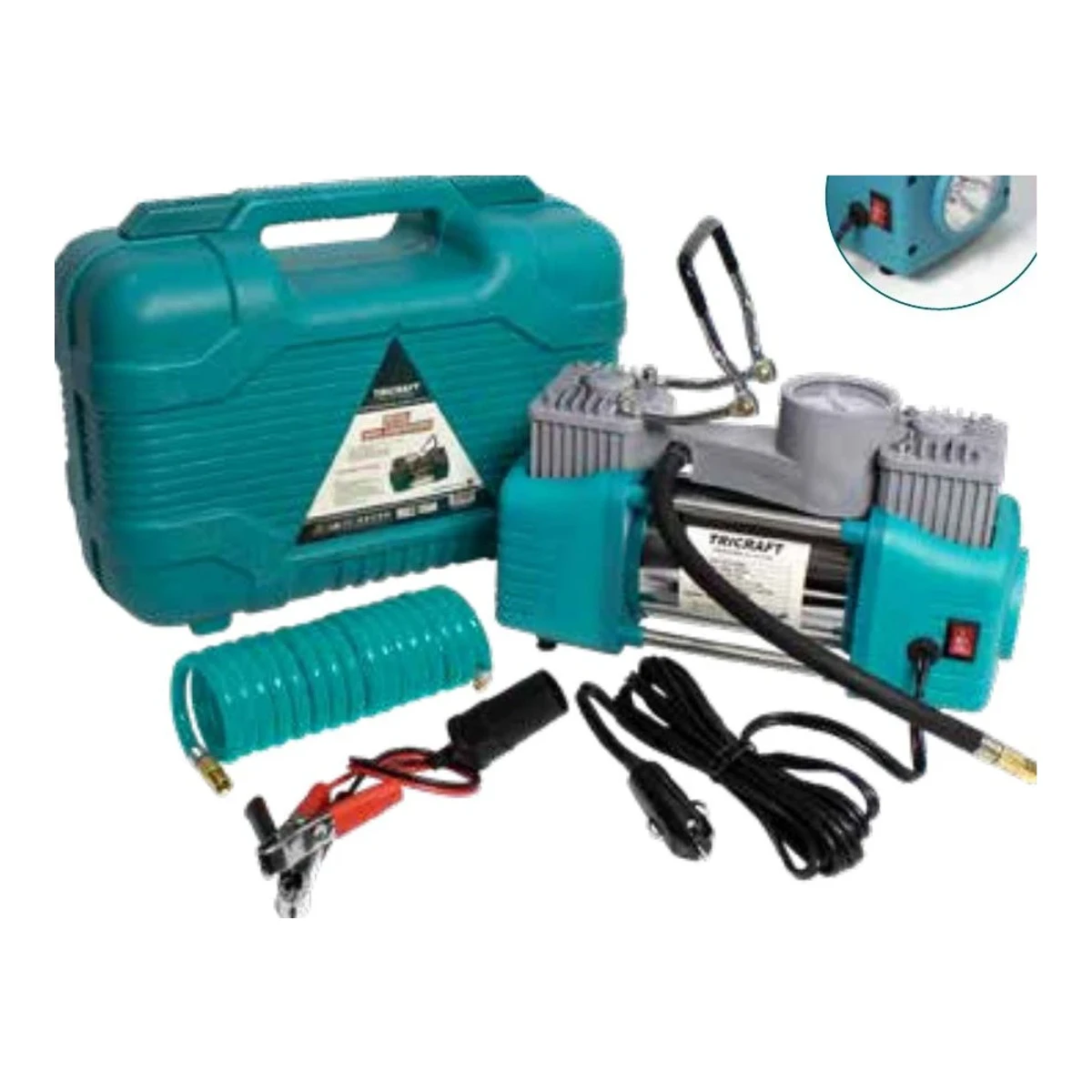 Hava Kompresörü 12V Fenerli - 2 Piston Büyük