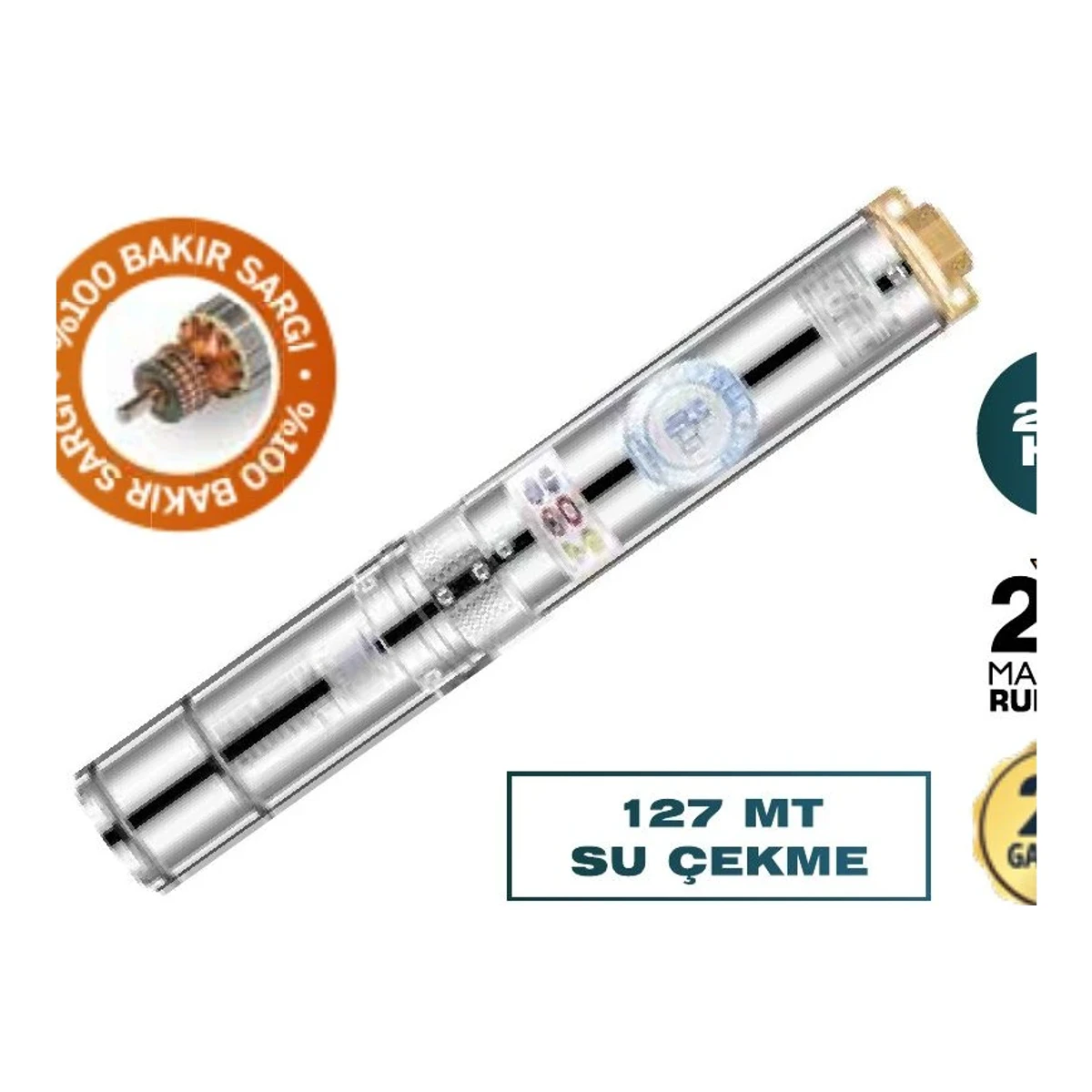 Derin Kuyu Dalgıç Pompası 2.0 HP