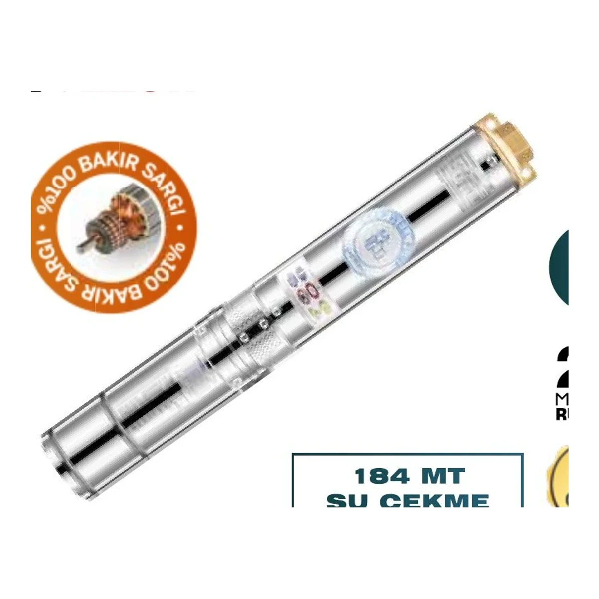 Derin Kuyu Dalgıç Pompası 3.0 HP