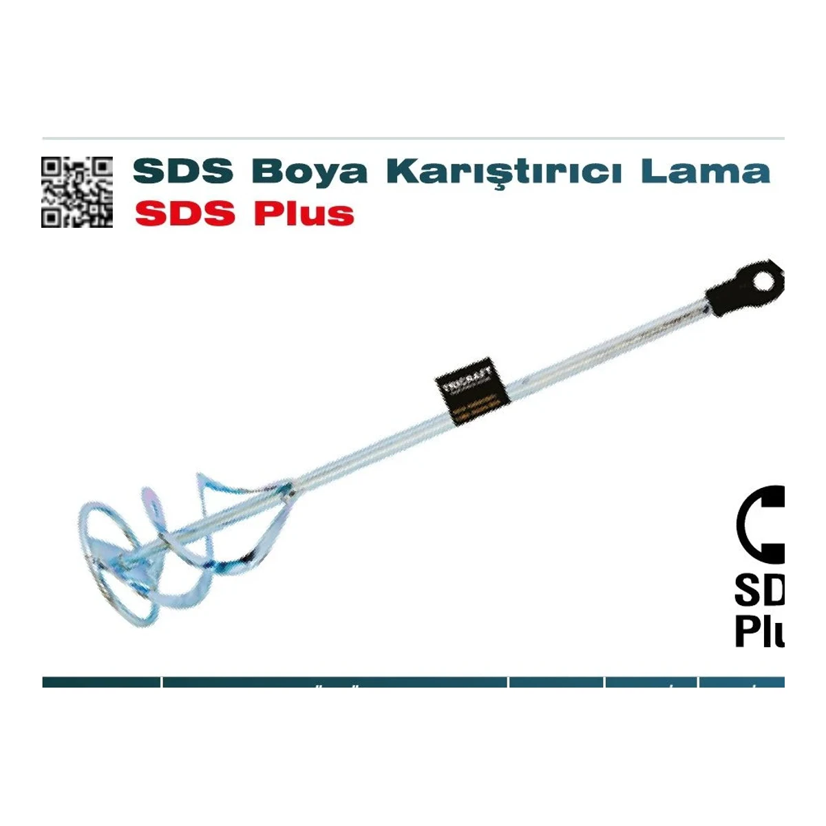 SDS Boya Karıştırıcı Lama SDS Plus 80x400 mm