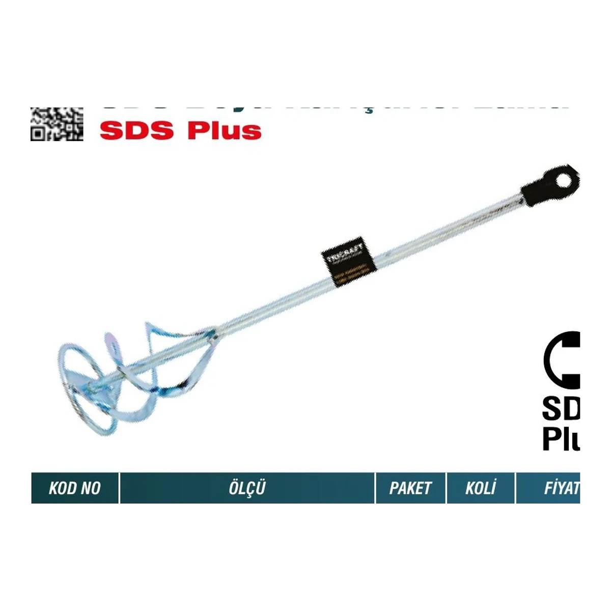 SDS Boya Karıştırıcı Lama SDS Plus 100x450 mm