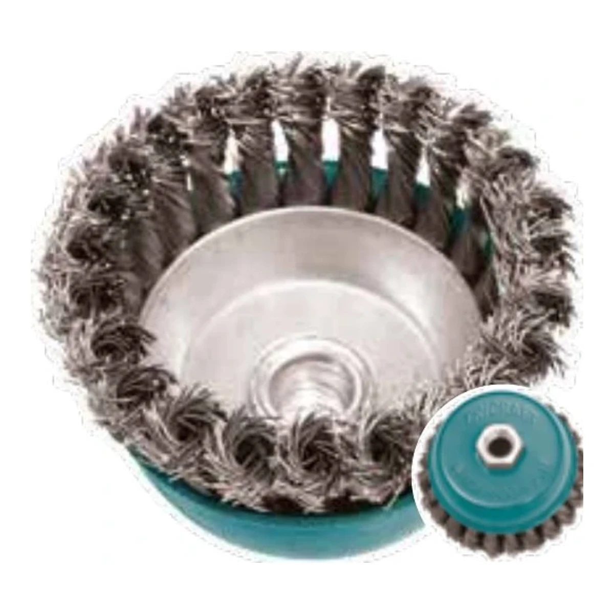 Çanak Fırça Burgulu - 100 mm