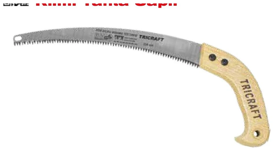 Eğri Budama Testeresi Kılıflı Tahta Saplı - 300 mm Orta Diş
