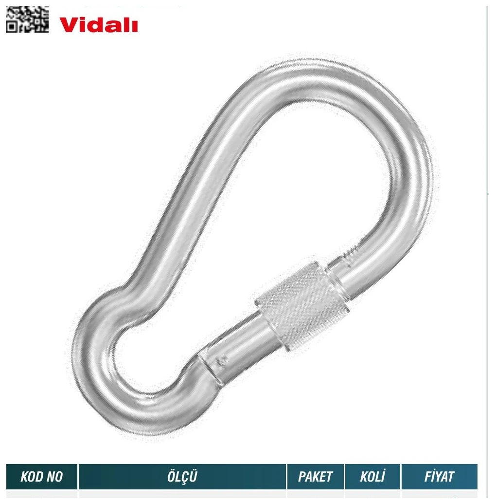 Karabina Vidalı 10 mm