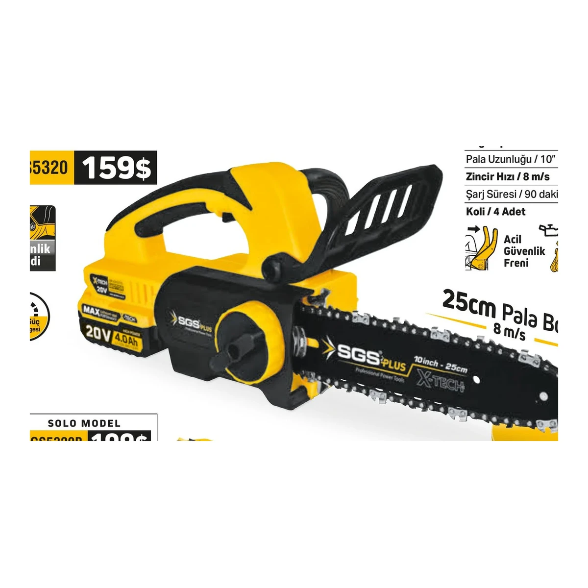Akülü Ağaç Kesme Testere Seti