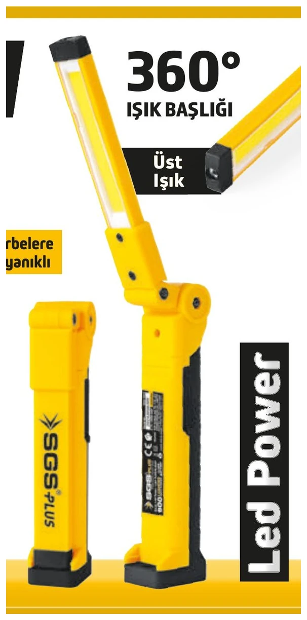 Katlanabilir Şarjlı Led Fener