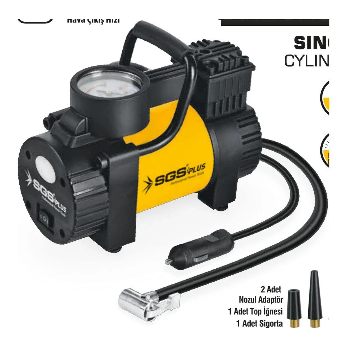 Araç Hava Kompresörü 12V 100PSI