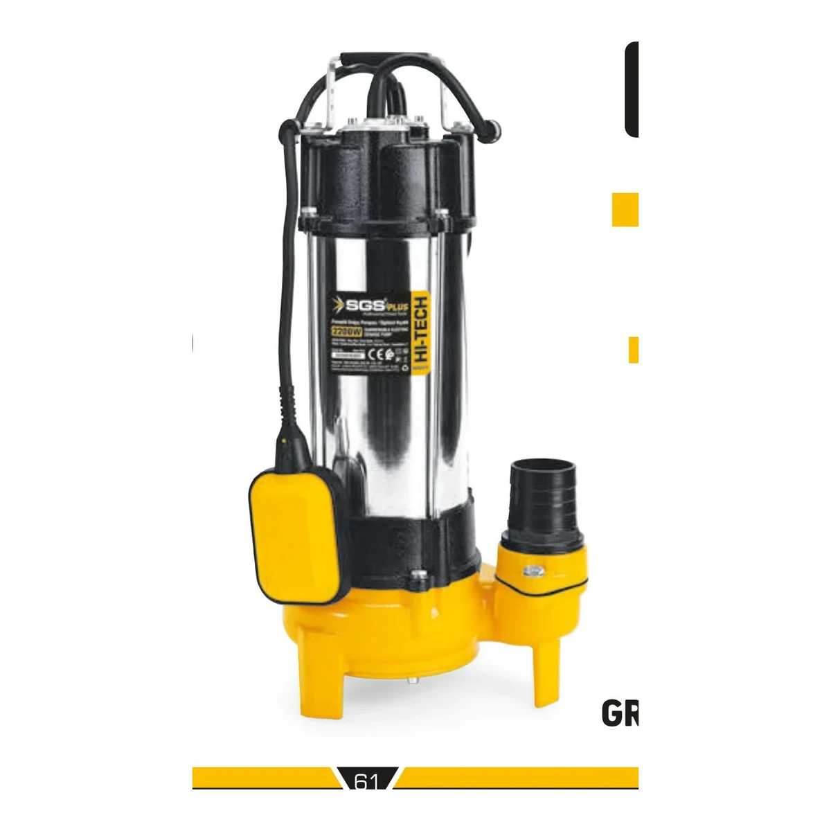 Foseptik Dalgıç Pompa 2200 Watt 3.0 HP