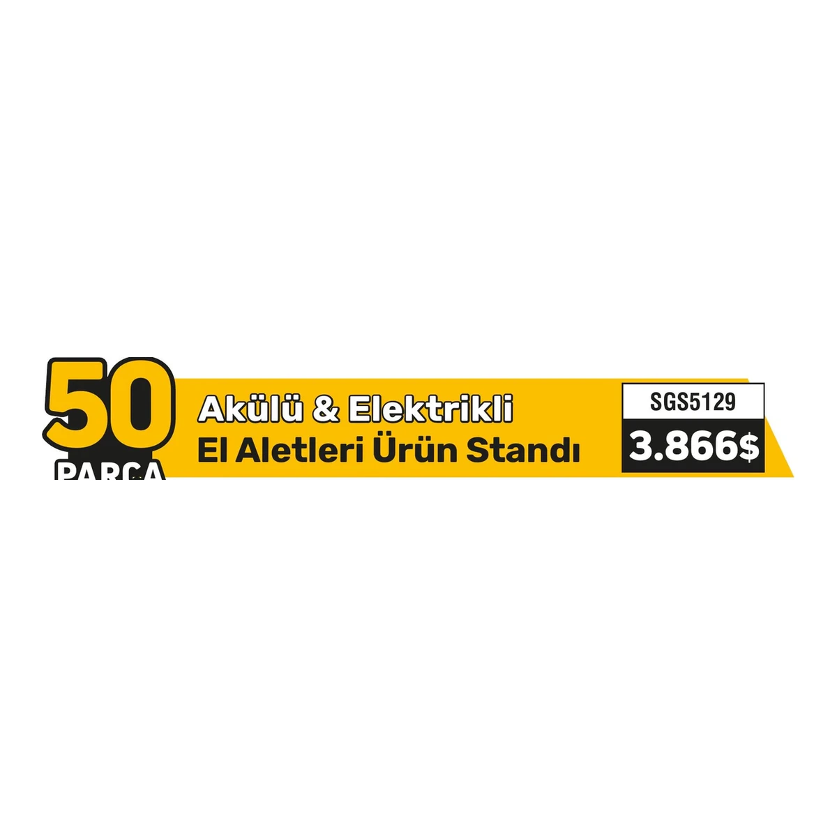 50 Parça Akülü & Elektrikli El Aletleri Ürün Standı