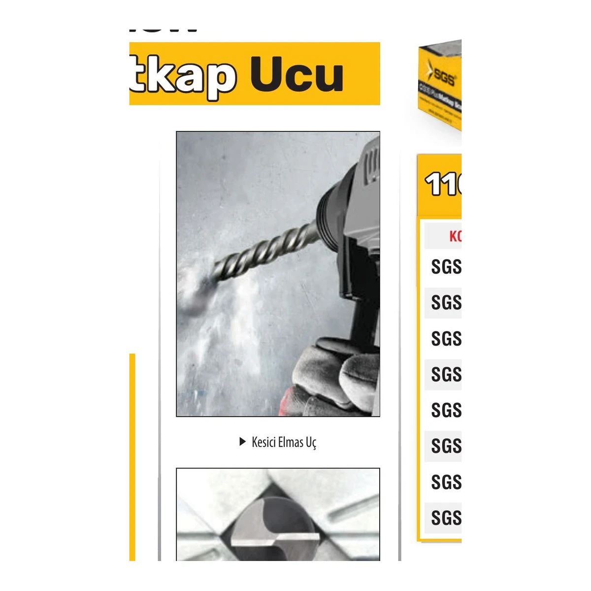 SDS Plus 110mm Matkap Ucu 10x110mm