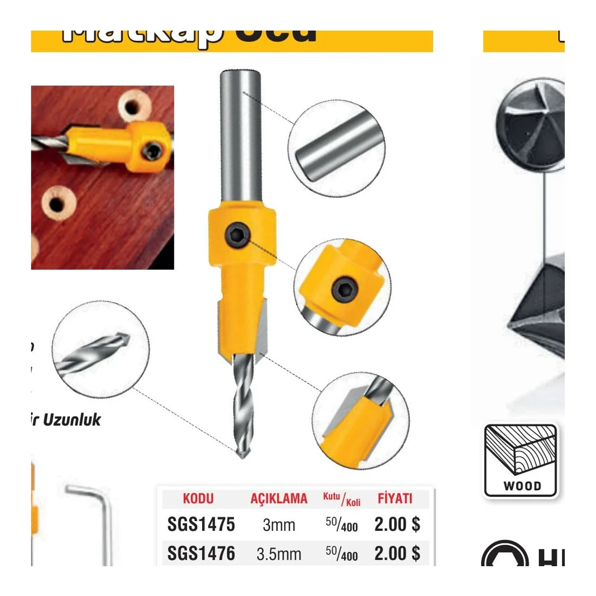 Havşa Matkap Ucu 3.5mm