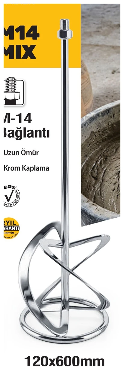 Boya & Alçı & Tutkal Karıştırıcı - 100x450mm