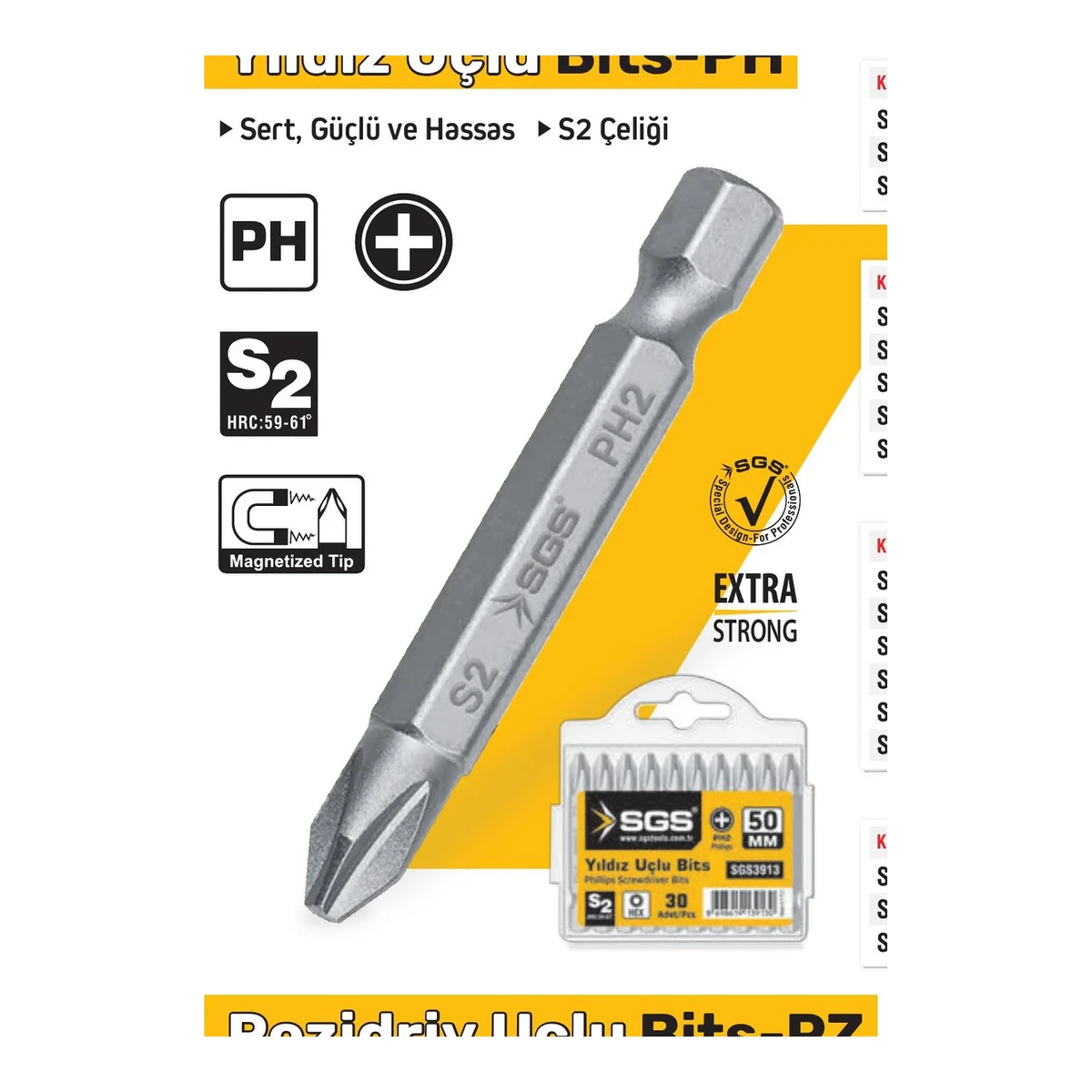 PH0 Yıldız Uçlu Bits - 100mm