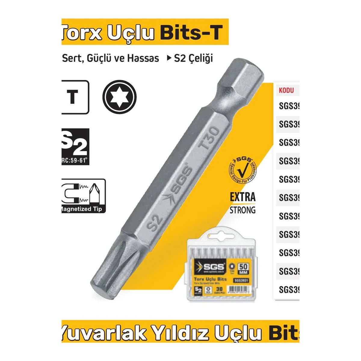 Torx Uçlu Bits T10 - 50mm