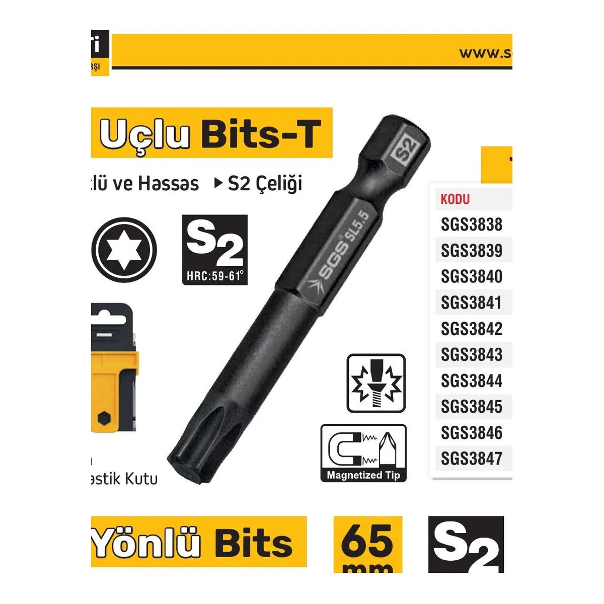 Torx Uçlu Bits T10 - 50mm