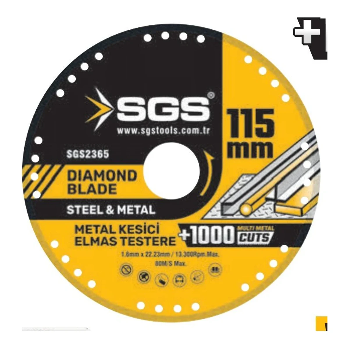 Vakumlu Elmas Multi-Metal Kesici Disk 115mm x 1.8mm