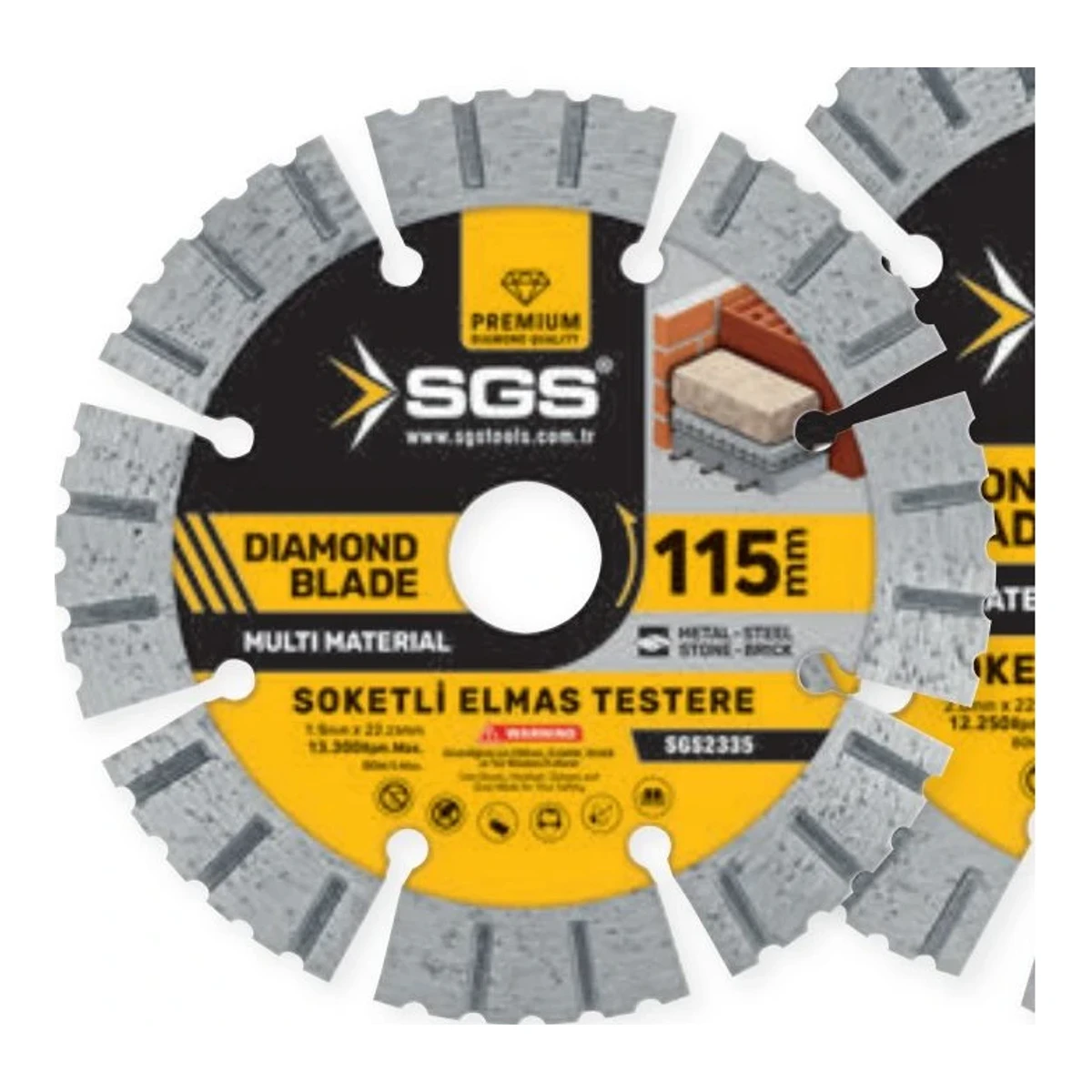 Soketli Elmas Testere 115mm x 1,9mm