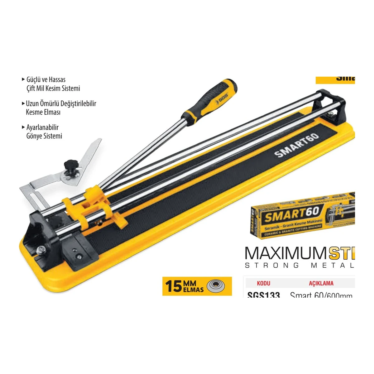 Smart 60/600mm Seramik & Granit Kesme Makinası