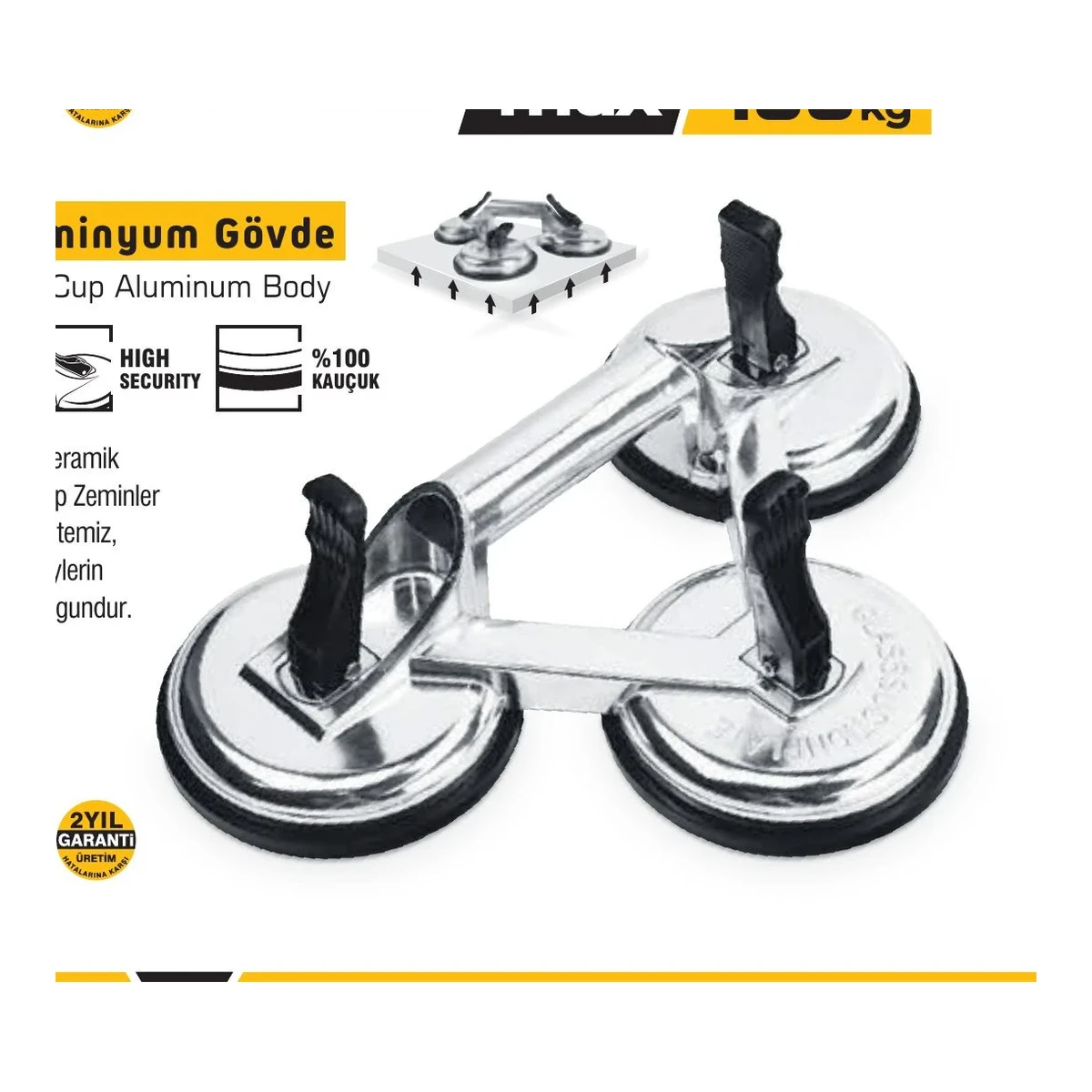 Üçlü Vantuz/Ø120mm