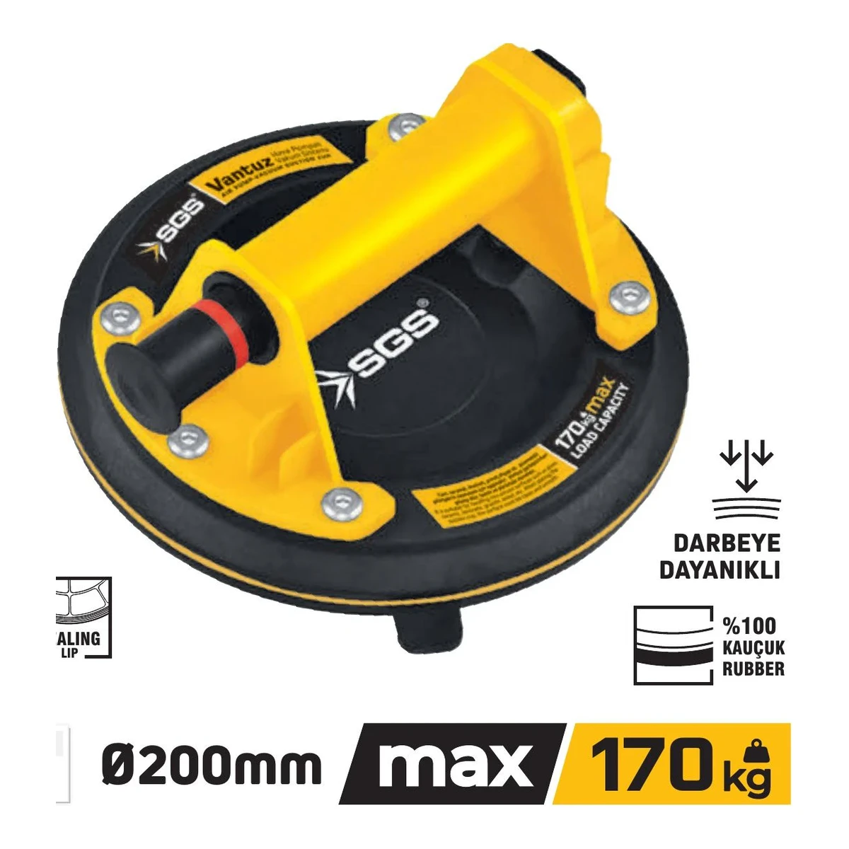 Pompalı Vantuz/Ø200mm
