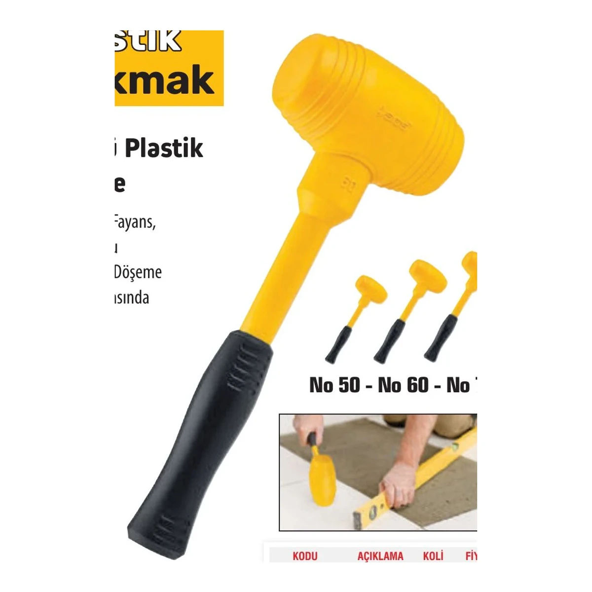 Lastik Tokmak No 50