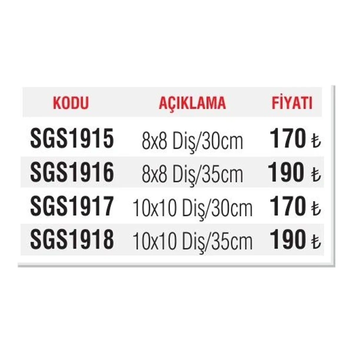 Seramik Malası Plastik Saplı 10x10 Diş/30cm