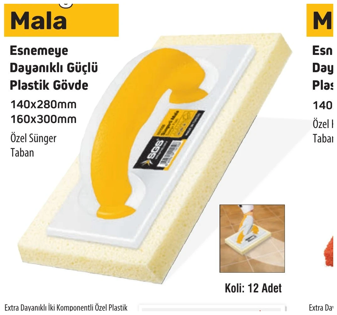 Süngerli Mala 140x280mm