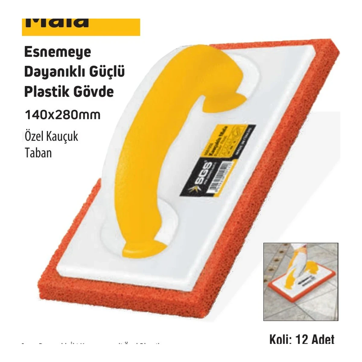 Kauçuk Mala 140x280mm