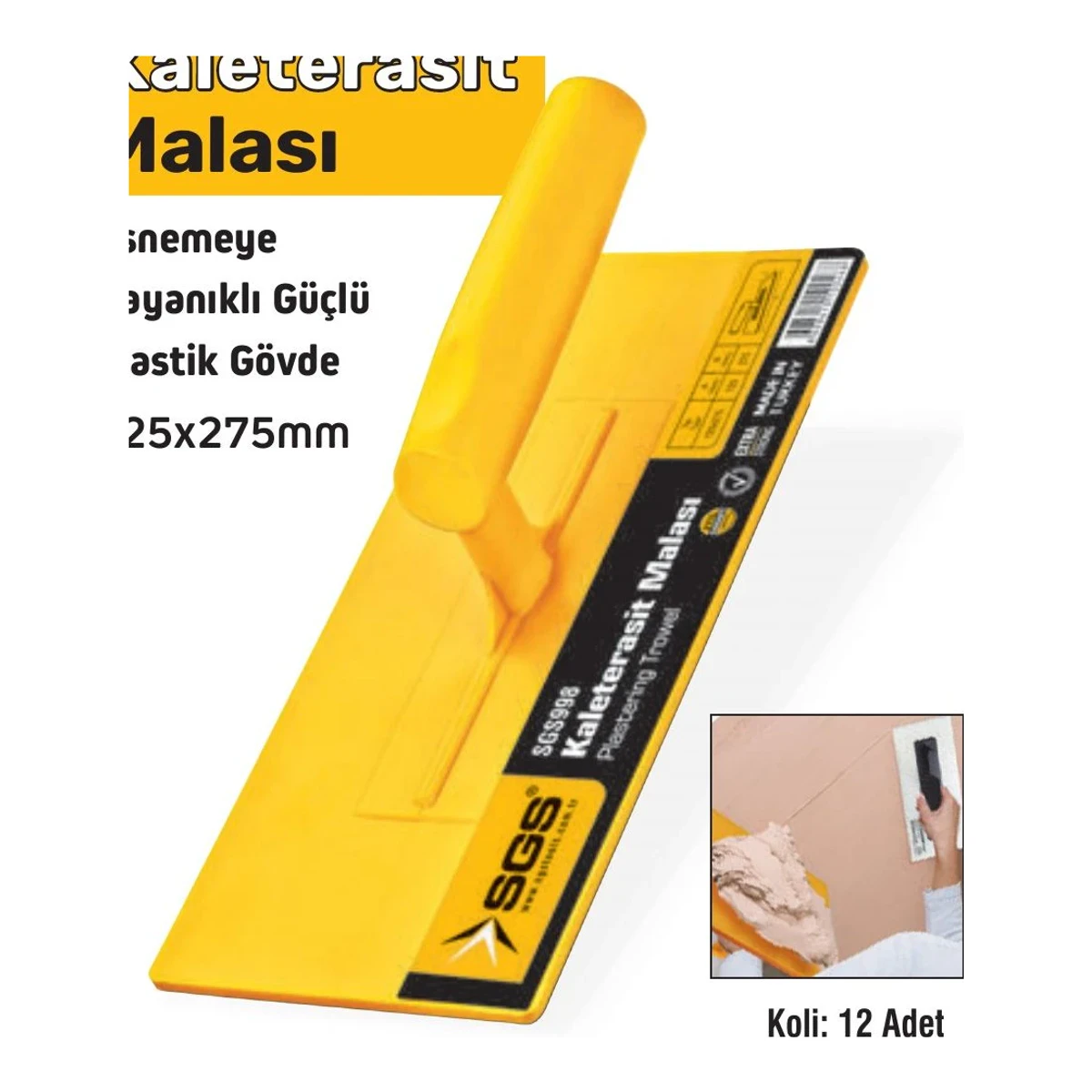 Kaleterasit Malası 125x275mm