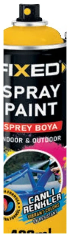 SPREY BOYA Akrilik 400ml - SİYAH/MAT (YÜKSEK SICAKLIĞA DAYANIKLI)